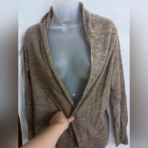 2/$30 BANANA REPUBLIC Cozy Butterly Soft Brown Women's Wrap Sweater-(#1,440)